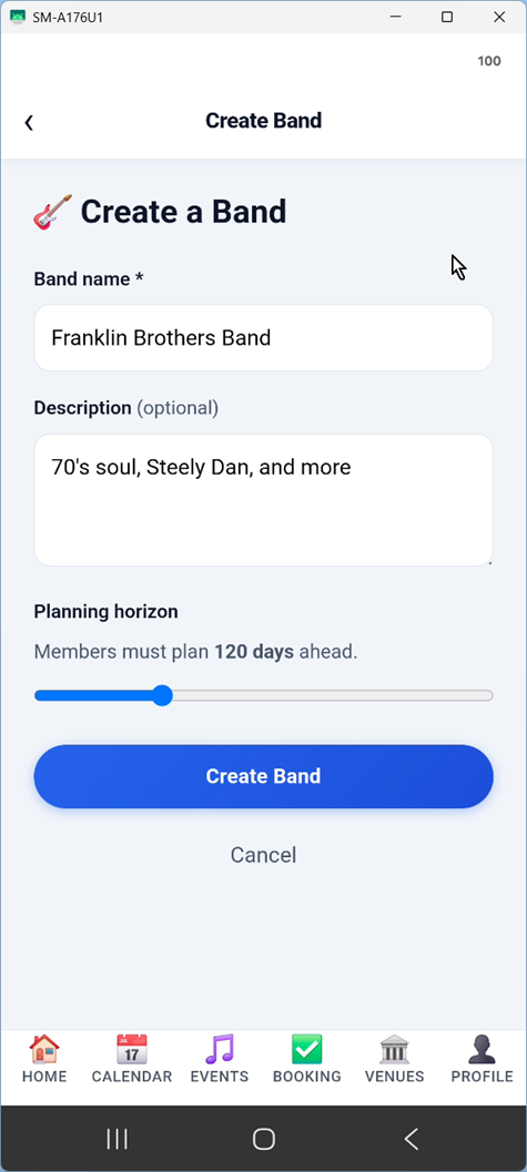 Create a band